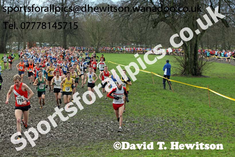 Senior mens Northern Cross Country Champs., Witton Park, Blackburn. Photo: David T. Hewitson/Sports for All Pics